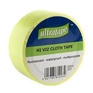 Tape - Ultratape - Rhino Gaffer Tape 50mm X 20M - Hi-Vis Flourescent Yellow Cloth Tape