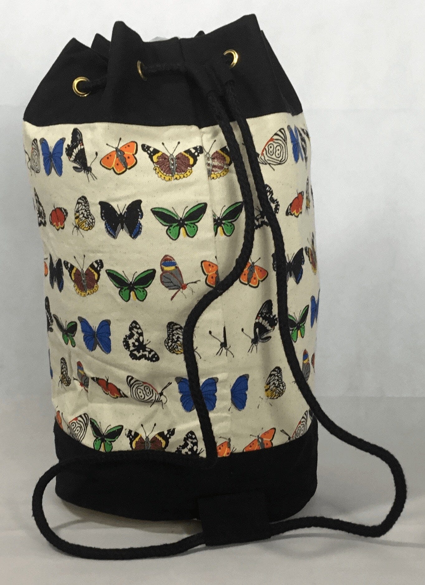 Tote Bag - Large Canvas Duffle Bag -  Butterfly