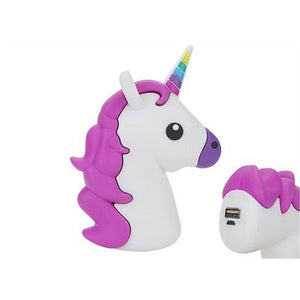 USB Charger Power Bank - Portable Unicorn USB Charger Power Bank For Mobile Devices - 2000 MAh