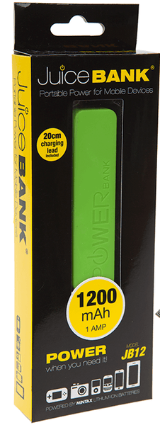 USB Charger Power Bank - Portable USB Charger Power Bank For Mobile Devices - 1200 MAh