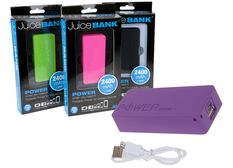 USB Charger Power Bank - Portable USB Charger Power Bank For Mobile Devices - 2400 MAh