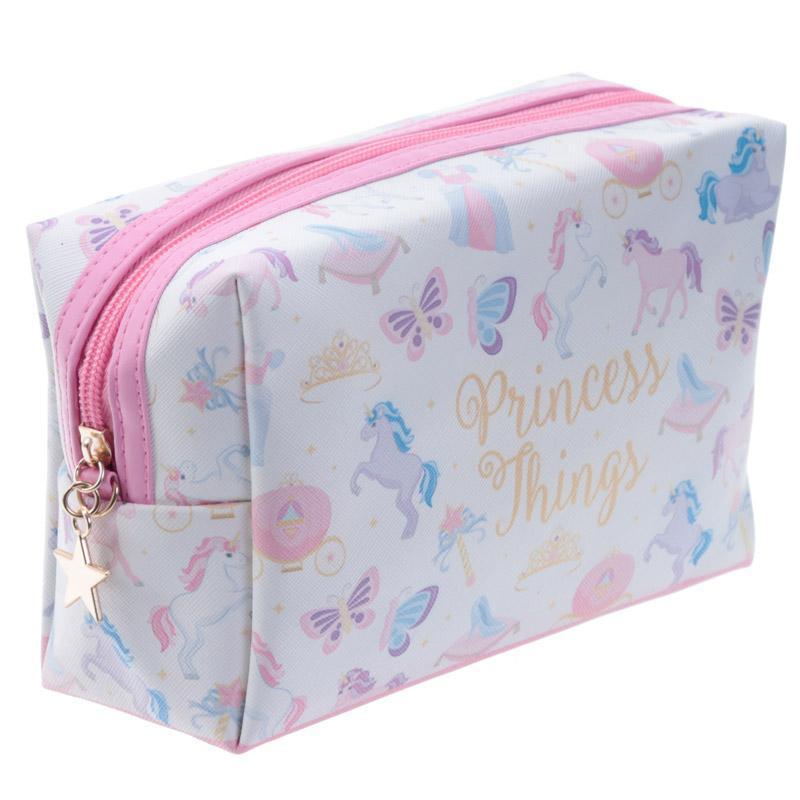 Wash Bag - Handy PVC Make Up Toilette Wash Bag - Unicorn Princess