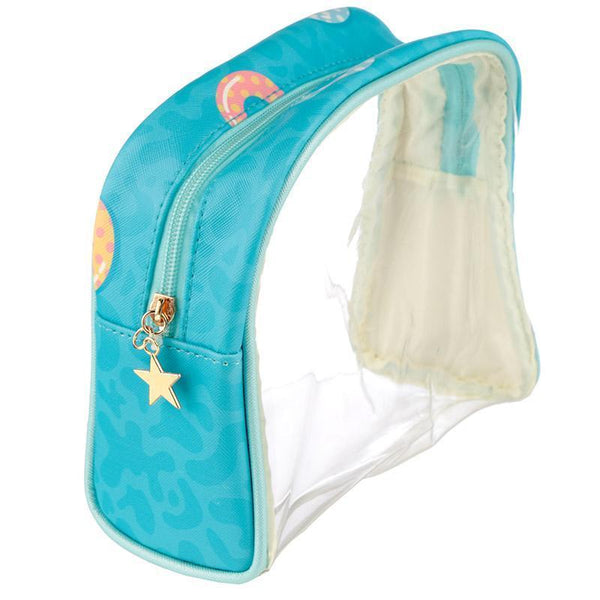 Wash Bag - Set Of 3 Handy Make Up Toilette Vanity Wash Bag Set - Tropical Unicorn