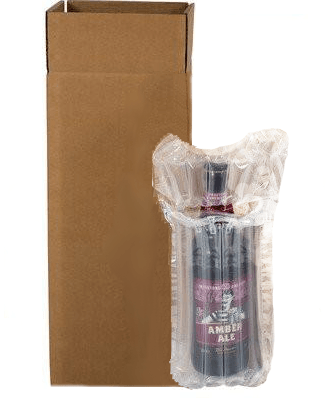 Wine & Beer - Airsac Kit For Shipping Single (1) Bottle Of Lager, Beer Or Cider - Postal Pack