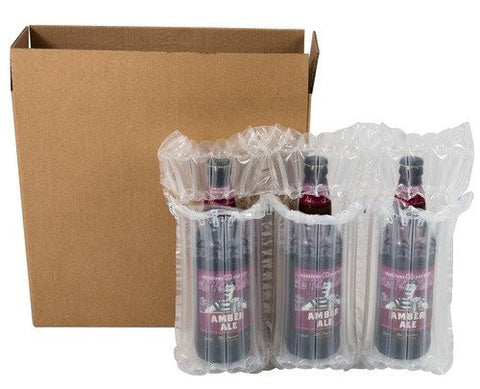 Wine & Beer - Airsac Kit For Shipping Three (3) Bottles Of Lager, Beer Or Cider - Postal Pack
