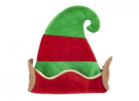 Woolly Hat - Luxury Lined Velvet Christmas Elf Hat With Ears