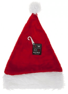 Woolly Hat - Luxury Plush Santa Hat - Deluxe Large Mens Adult Size