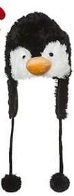 Woolly Hat - Plush Penguin Hat - Woolly Hat