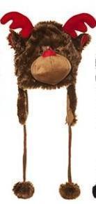 Wild Woolies Plush Reindeer Hat Woolly Hat – Bags of Room